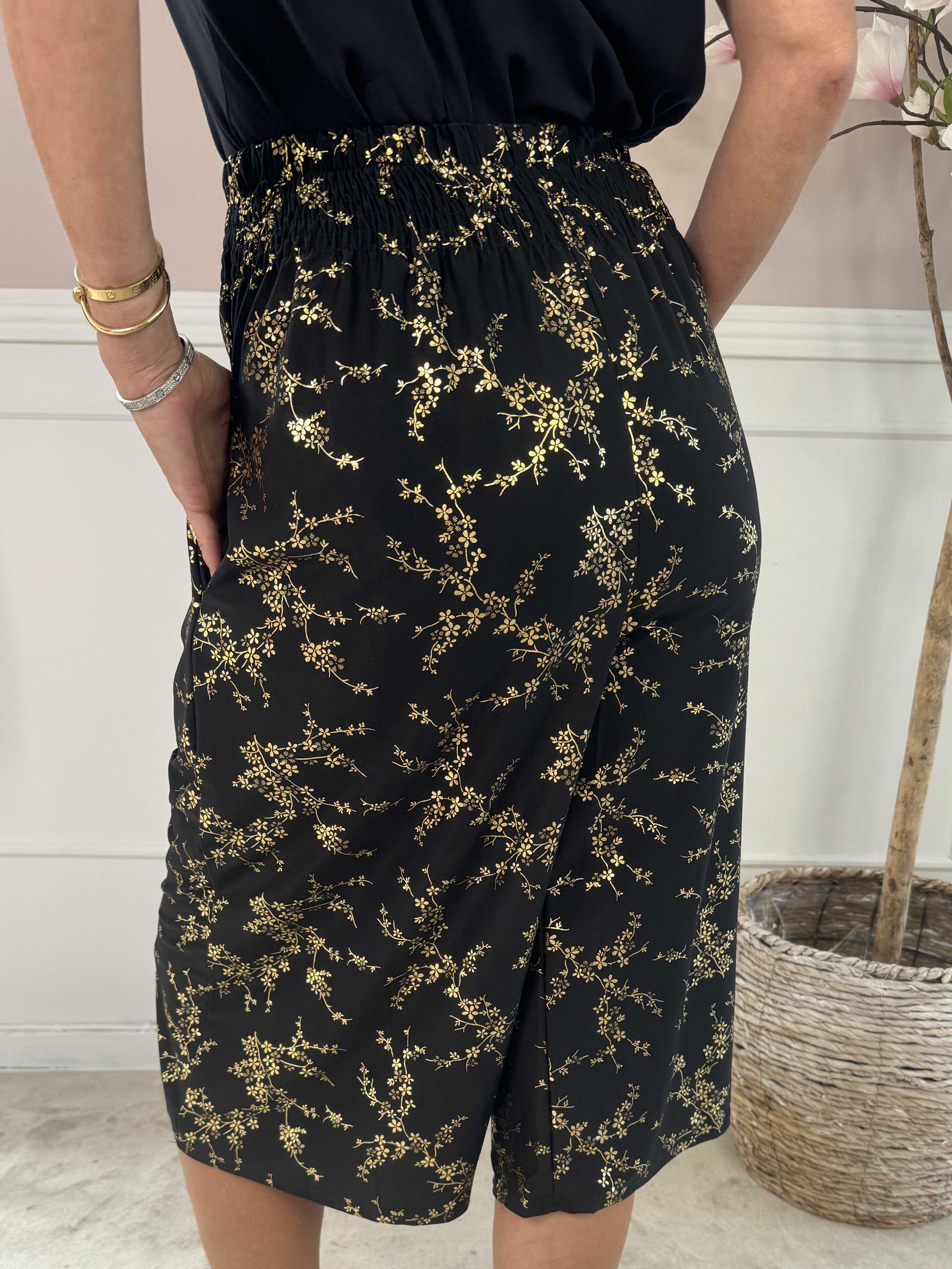 Pams Gold Knickers - Knickers i elastisk stof med elastikkant